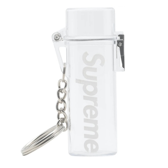 SUPREME Waterproof Lighter Case Keychain Brand New Clear in Original Package - Picture 1 of 1